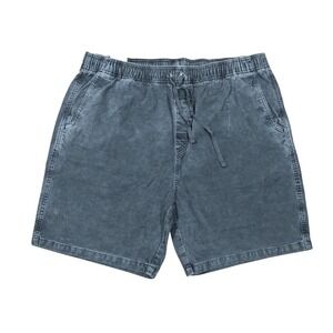 Prana Canyon Camp Shorts‎ Mens XXL Corduroy Elastic Waist (36-38) Pigment Dyed